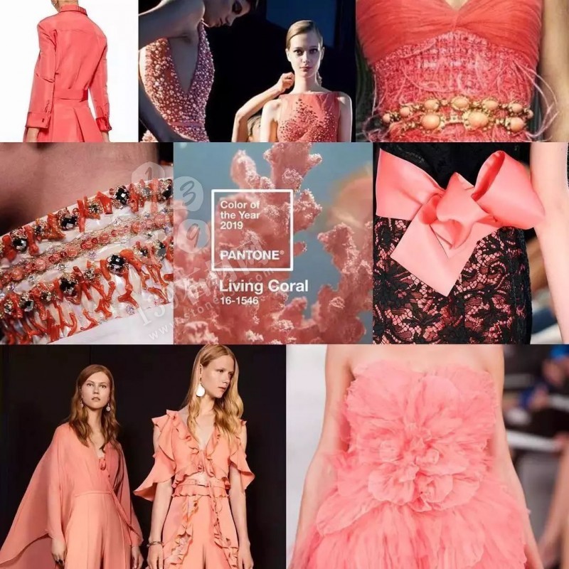 2019年流行的“珊瑚橘”主打色調(diào)