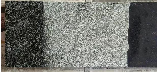 花崗巖染色成中國黑石材的操作過程